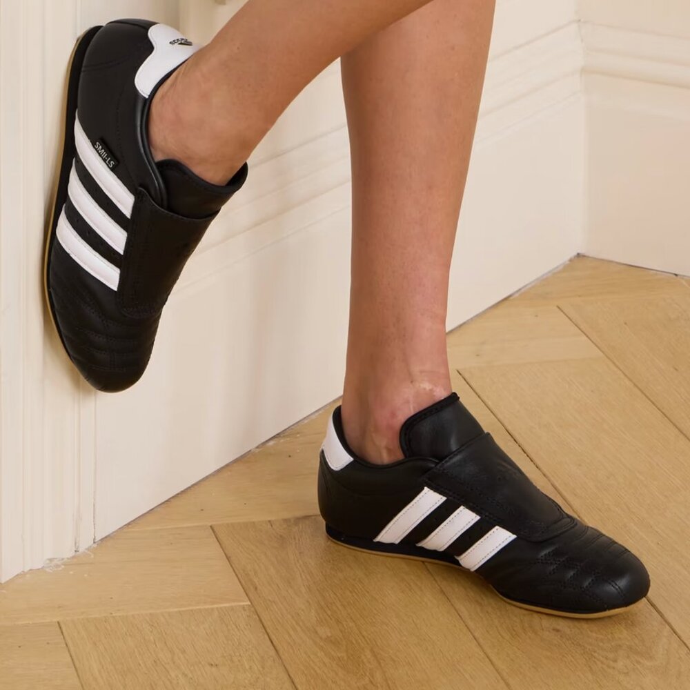 ADIDAS ORIGINALS Taekwondo striped leather sneakers | Size UK 9